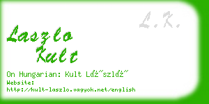 laszlo kult business card